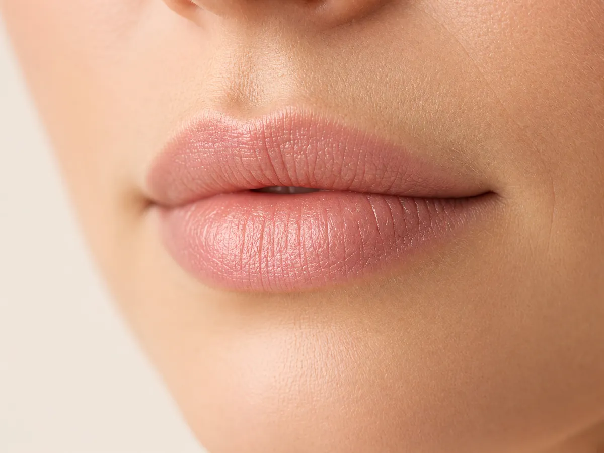 Upper lip after a Botox lip flip