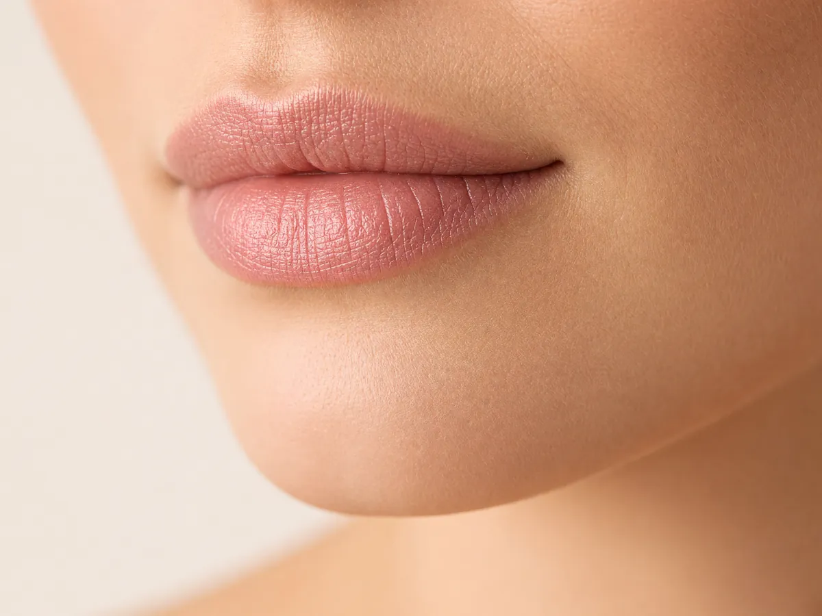 Full, natural-looking lips